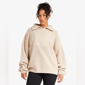 CSB IM Oversized Knit Sweater in Oat Marl Size XS
